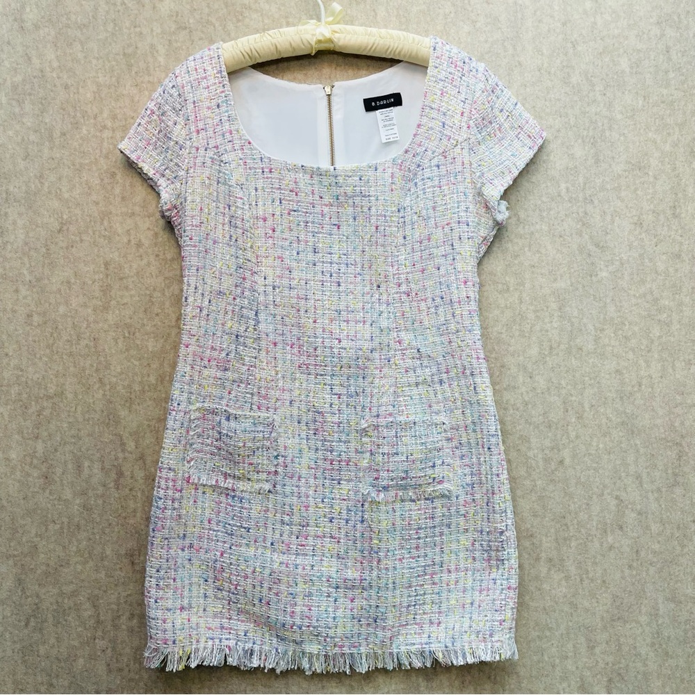 Women's B Darlin Tweed Dress 13/14 Juniors - Picture 1 of 9